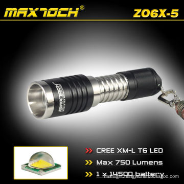 Maxtoch ZO6X-5 Cree XM-L T6 600 Lumens Portable Aluminum Torch XM-L Zoom Light